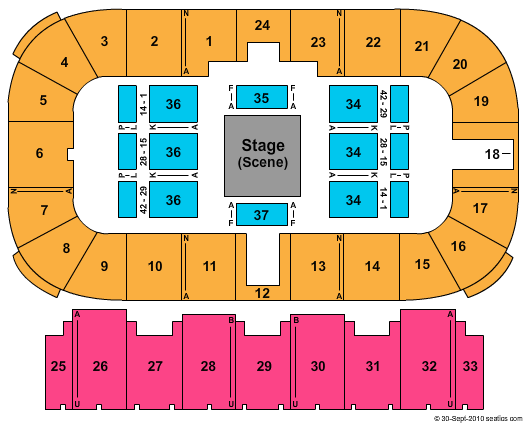 Moncton Coliseum Center Stage Seating Chart